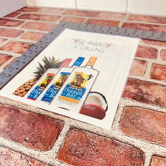 2005 Captain Morgan Parrot Bay Vintage Print Ad Rum-Core Y2K Ephemera - Picture 9 of 9